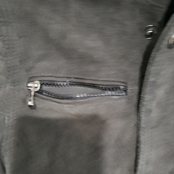 Urban Republic Gray Charcoal 100% Genuine Leather Moto Jacket Size Medium - Picture 8 of 15